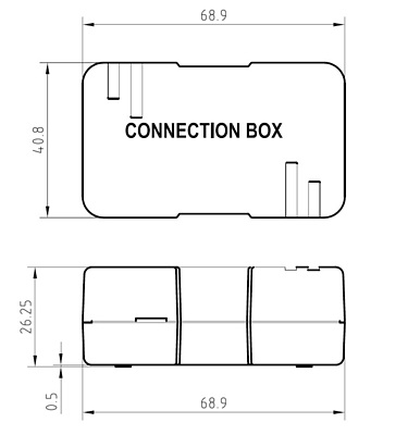 Product Connection Box CAT6 STP 8p8c LSA+/Krone KRJS45-VEB6 - Solarix - Connection Boxes
