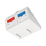 Product French Style Module Solarix 45x45mm for 2 keystone SXF-M-2-45-WH-U - Solarix - Outlets