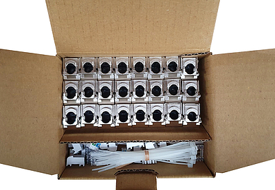 Product MULTIPACK 24 pcs – keystones Solarix CAT5E STP RJ45 toolless SXKJ-5E-STP-BK-SA - Solarix - Keystone Jacks