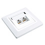 Product Solarix CAT6 UTP 2x RJ45 flush-mounted outlet, white SX9-2-6-UTP-WH - Solarix - Outlets