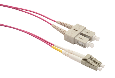 Product Patch cable Solarix 50/125 LCupc/SCupc MM OM4 3m duplex SXPC-LC/SC-UPC-OM4-3M-D - Solarix - Patch Cables