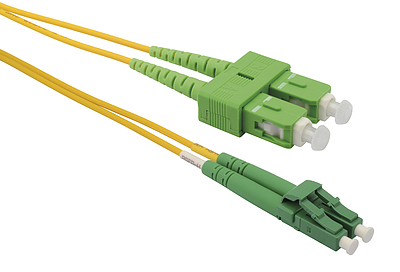 Product Patch cable 9/125 LCapc/SCapc SM OS 1m duplex SXPC-LC/SC-APC-OS-1M-D - Solarix - Patch Cables