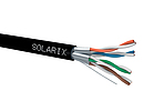 Product Installation cable Solarix CAT6A STP PE F<sub>ca</sub> 500m/reel SXKD-6A-STP-PE - Solarix - Solid Cable