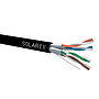 Product Installation cable Solarix CAT6A STP PE F<sub>ca</sub> 500m/reel SXKD-6A-STP-PE - Solarix - Solid Cable