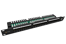Product 19" patch panel Solarix 24x RJ45 CAT5E UTP 1U SX24L-5E-UTP-BK-N - Solarix - Patch Panels