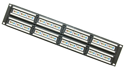 Product 19" patch panel Solarix 48x RJ45 CAT5E UTP 150 MHz Black 2U SX48-5E-UTP-BK - Solarix - Patch Panels