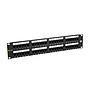 Product 19" patch panel Solarix 48x RJ45 CAT5E UTP 150 MHz Black 2U SX48-5E-UTP-BK - Solarix - Patch Panels