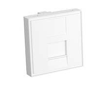 Product SCM-1-FR Modular Outlet 90° Module 45x45mm for 1 Keystone, French Style, White - Signamax - Outlets