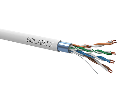 Product Stranded Cable Solarix CAT5E FTP PVC Fca grey 305m/box SXKL-5E-FTP-PVC-GY - Solarix - Stranded Cable