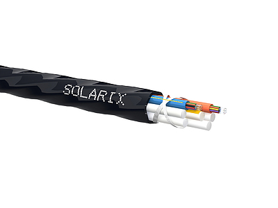 Product MICRO blow-in Solarix 24f 9/125 HDPE F<sub>ca</sub> Black SXKO-MICRO-24-OS-HDPE - Solarix - Fibre Optic Cable